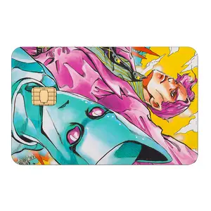 JoJo Bizarre Adventure Credit Card Sticker, Gyro Zeppeli Steel Ball Run Design, Anime Debit Card Skin, Manga Style Card Cover, Unique Wallet Decor Gift for JoJo Fans