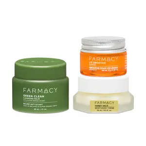 Melt & Glow Bundle - Green Clean 30ml – Mango Lip Smoothie – Honey Halo 15ml