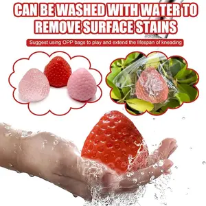 Cute Strawberry Stress Relief Toy – Super Soft Squishy