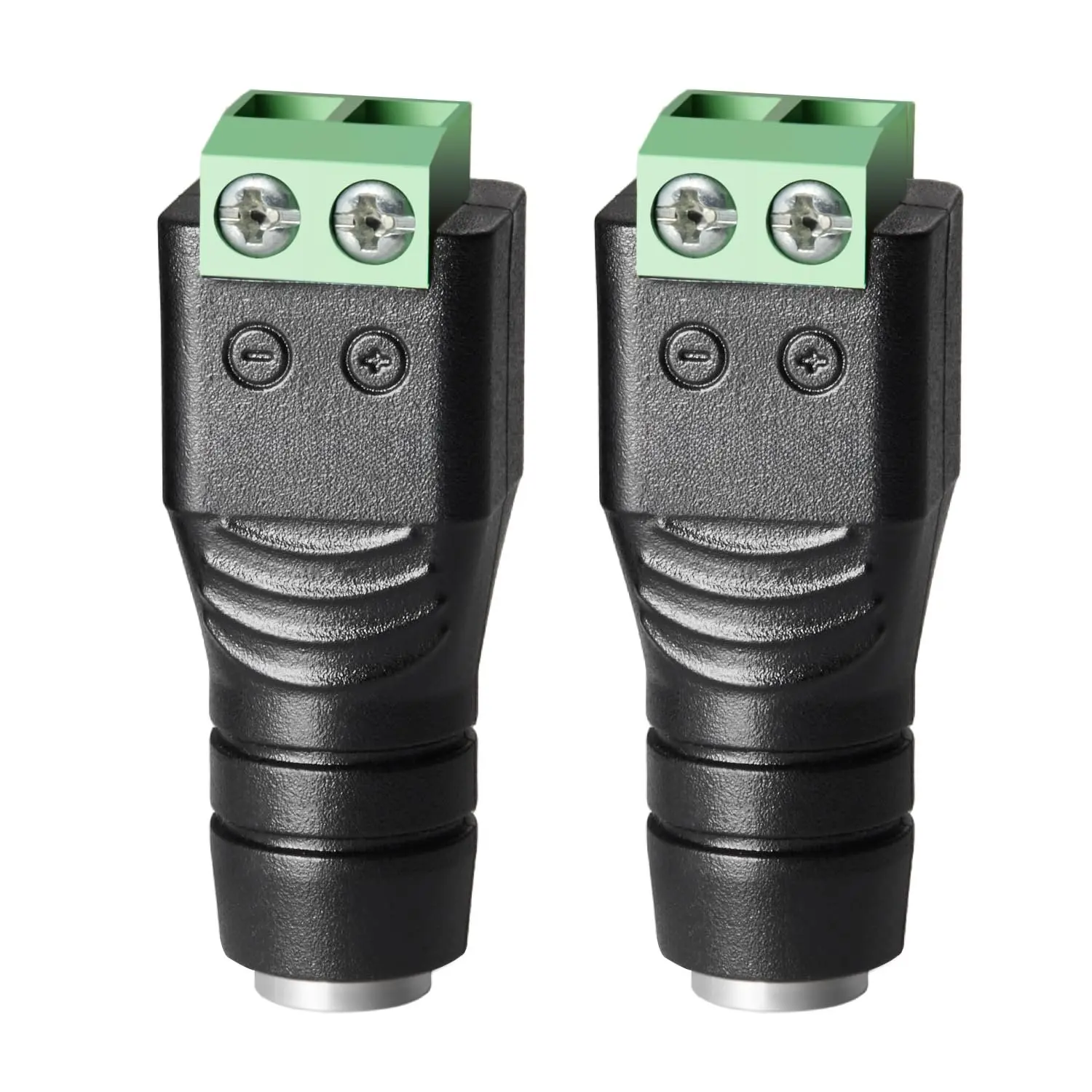 Female 10 count 12V 5.5mm x 2.1mm DC Power Jack Connector 24V Socket for Led Light Strip CCTV  Camera  Wire Ends Plug Barrel Adapter