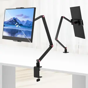 Multi-Functional Phone Stand, Tablet Stand for Various Devices, Portable Display Stand 15.6", 16", 360° Rotatable Desktop Base, 4.7-16" Phones, Kindle, Fire HD, Nintendo Switch
