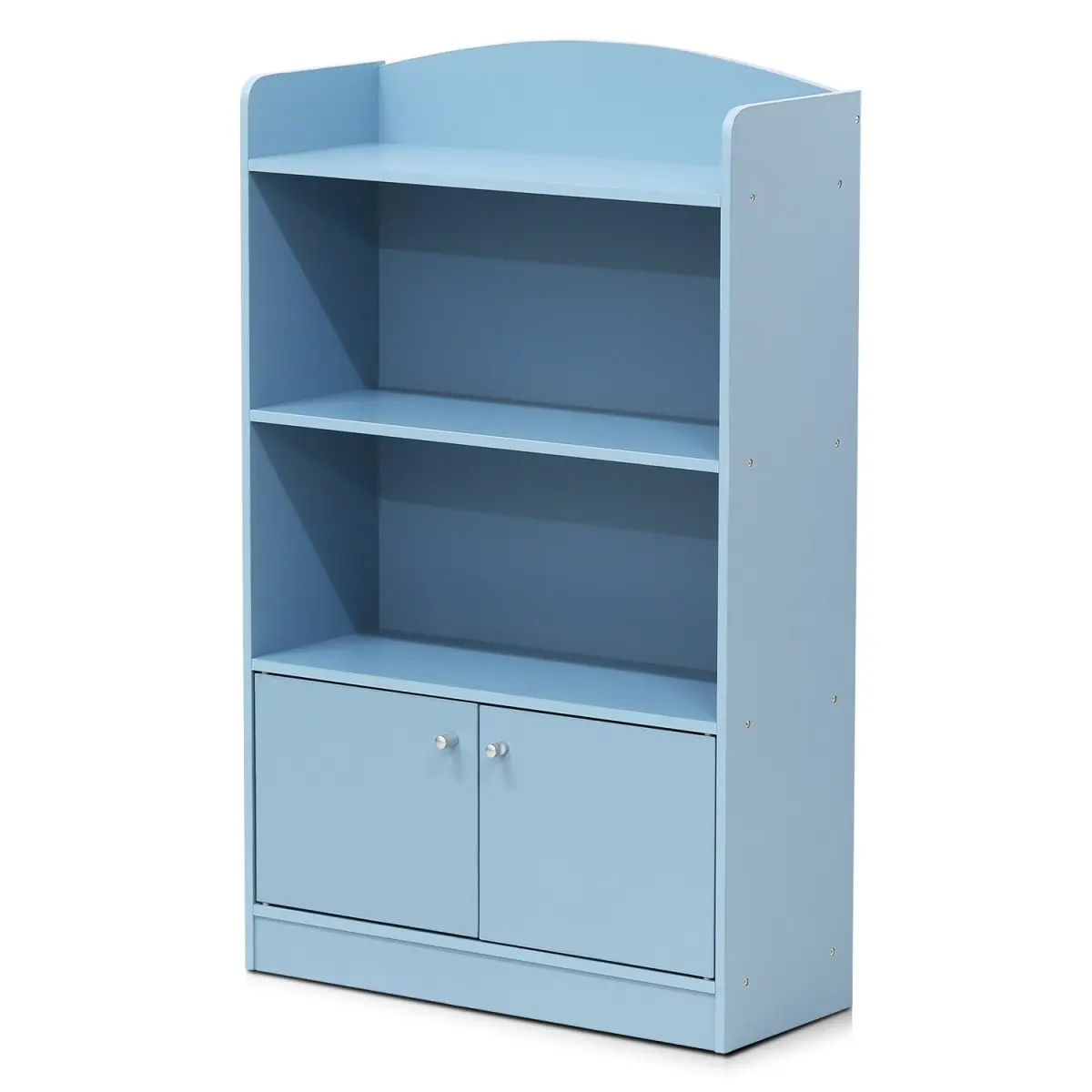 212 MAIN Kidkanac Bookshelf with Storage Cabinet - Light Blue Open Commercial-Office Furniture Unit, Open Bookshelf, Book Rack