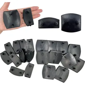 20pcs 54x9mm Black Replacement Bed Slat Plastic Centre Caps or End Caps Holders for Holding Securing Wooden Slats Bed Base,Width 54mm x Height 9 mm (10pcs End Caps and 10pcs Centre Caps)