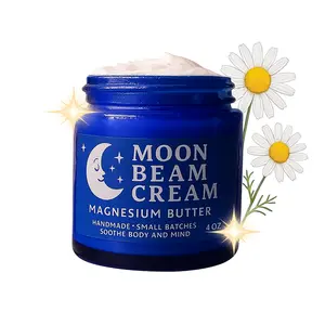 Magnesium Sleep Cream / Nightly Nervous System Calm / Moon Beam Sleep Cream LIVE SMALL BATCH - Chamomile Magnesium Body Butter for Nighttime Routine (Sleep + Relaxation)