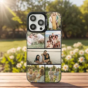 Phone Case: Laser 6-Photo Custom Phone Case: Customize your own phone case with 6 photos, featuring drop-proof, anti-slip, and full-body protection. This custom case is compatible with iPhone 11/15/16/17/Pro Max, making it a perfect holiday gift.