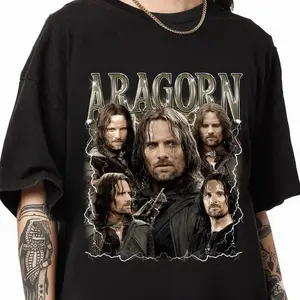 The Lord Of The Rings Aragorn Shirt, Aragorn King In The Making Bootleg Shirt, Lord Of Rings Shirt, Aragorn Vintage 90s Shirt