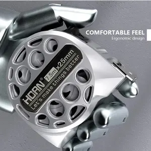 7.5m Stainless Steel Hollow Tape Measure, High Precision Waterproof Durable Rustproof Nylon Case, Hot Selling Cross-Border Item, Measuring Tape