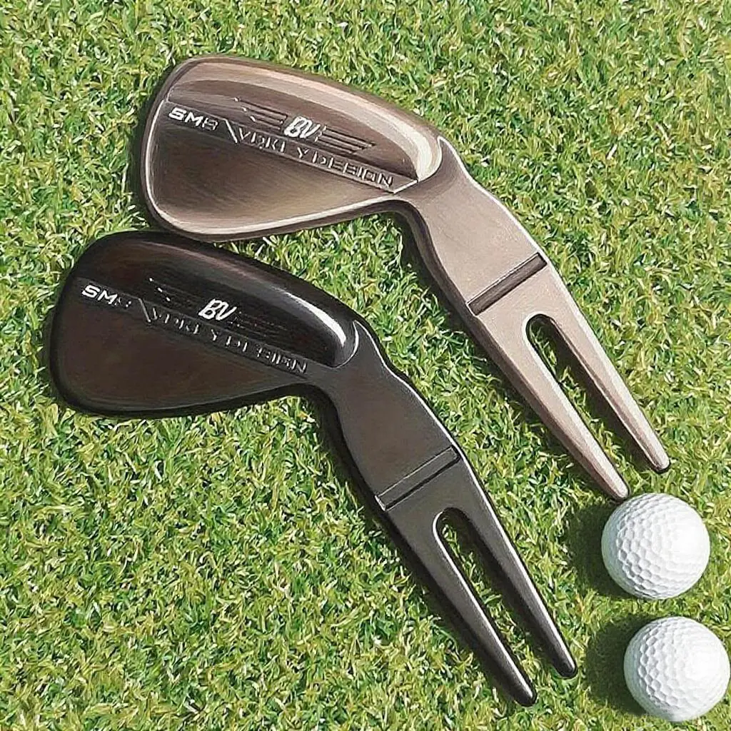 Golf Club Fork, 1 Count Creative Design Zinc Alloy Golf Fork, Durable Lawn Repair Tool for Golf Enthusiasts, Ideal Gift for Golfers, Golf Accessories, Golf Supply