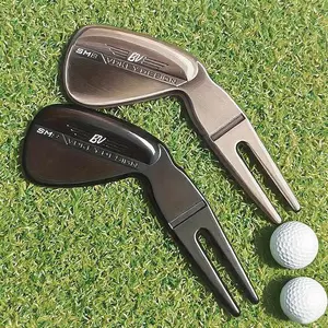 Golf Club Fork, 1 Count Creative Design Zinc Alloy Golf Fork, Durable Lawn Repair Tool for Golf Enthusiasts, Ideal Gift for Golfers, Golf Accessories, Golf Supply
