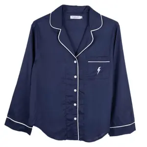 Camila PWR Pajama Navy Blue | Long Sleeve Shirt
