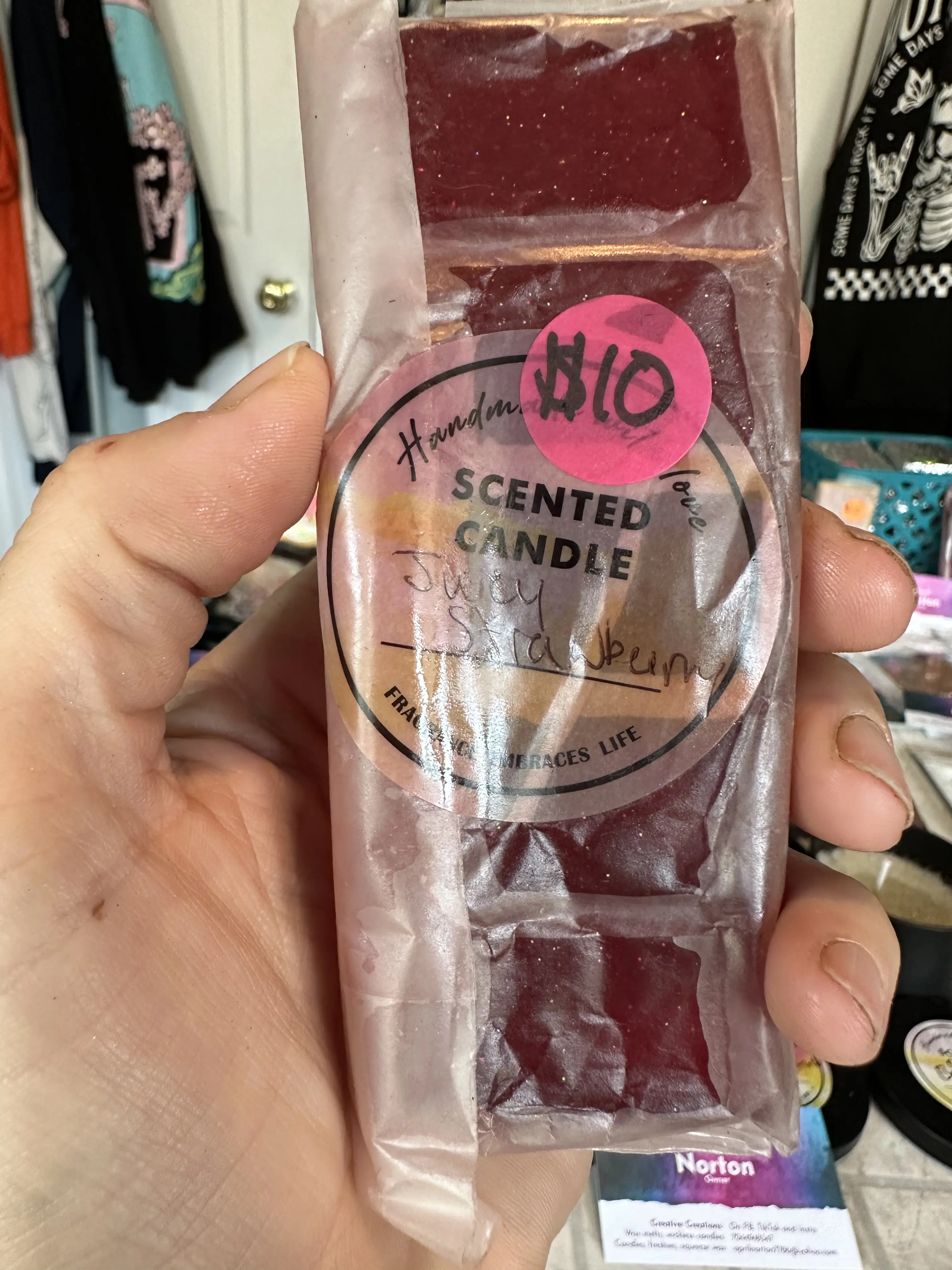 Juicy strawberry jelly wax bar melt