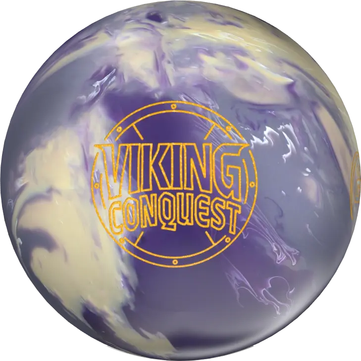 900 Global Viking Conquest Bowling Ball - Purple/White/Gray