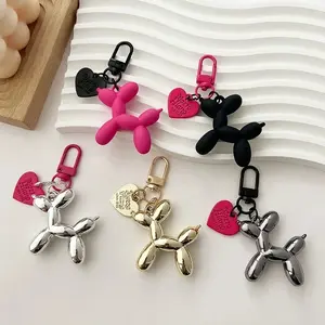 Fashion Keychain Punk Y2K Balloon Dog Keychains For Handbag Backpack Pendant Girl's Car Key Ring Key Chain Accessories