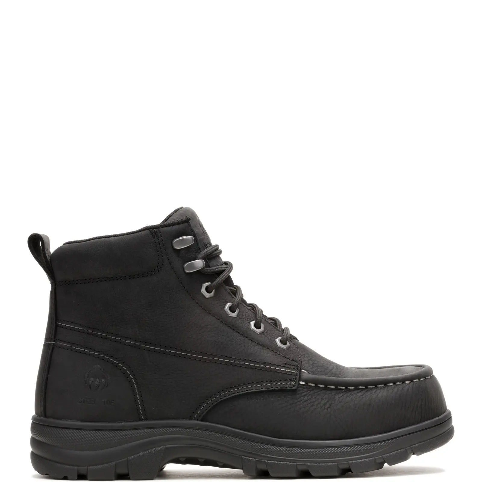 Wolverine Carlsbad Moc Toe WP Steel Toe 6" Mens Black Work & Safety Boots