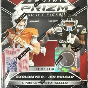 Panini Prizm Draft Picks 2025 Exclusive Green Pulsar & Purple Wave Parallels Football Trading Cards