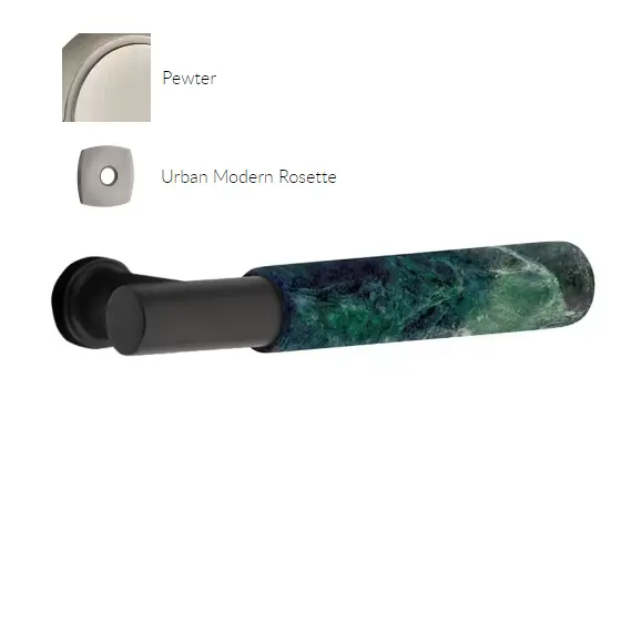 Emtek 5312.KLSUS15.TRUS26.LH Select Key in Lever , Two-Point Lockset , Single Cylinder , Modern Rectangular Plate , Key in L-Square Stem , Tribeca Handle , LH