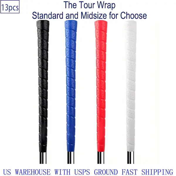 Golf Grip Golf Club Grip The Tour Wrap High-Tack Rubber Girp - Durable Rubber Grip for Golf Clubs