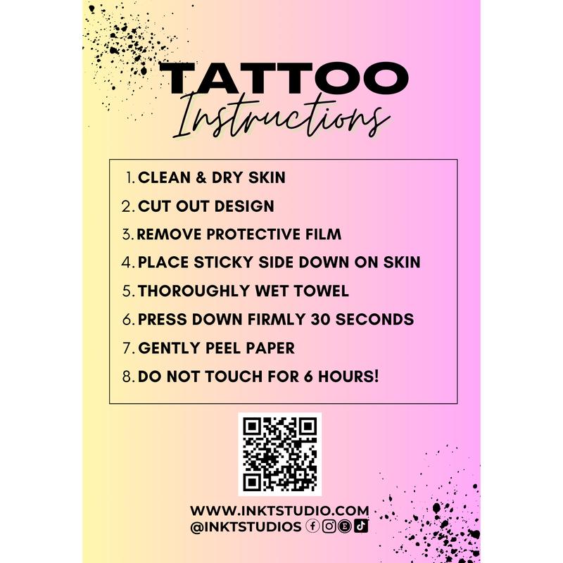 Butterfly Tattoo | 2 Week Temporary Tattoo | Semi Permanent Tattoo | Plant Based Vegan Tattoo | Butterflies Tattoo | Insect Tattoo | Inspirational Tattoo | Gift Idea | Boho Tattoo | Bohemian Tattoo | Nature Tattoo | Femimine Tattoo