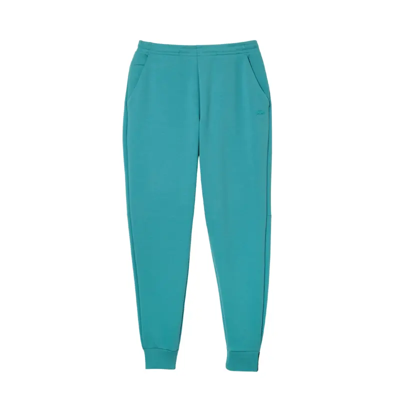 Men's Lacoste Slim Fit Heathered Cotton Blend Sweatpants - Ribbed Sporty Sports Bottoms with Pocket, Ideal for Tracksuit Outfits