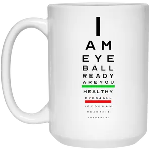 EyeChart 15oz White Mug