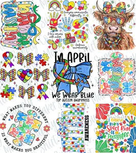 Autism Awareness DTF Gang Sheet