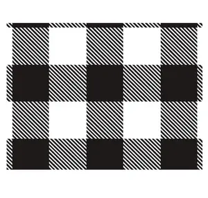 Black and White Buffalo Plaid Tissue Paper - 20in. X 30in. (P1443)