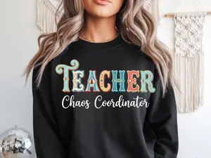 Chaos Coordinator Teacher sweatshirt | Circus Style Graphic sweater