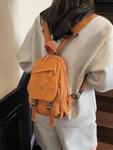 Lightweight Women's Fabric Backpacks, Multi-Pocket Design, Versatile Use for Travel, Work, Date Night, School, Simple Style, Perfect Gift, Casual Lightweight Backpack