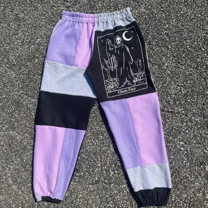 Horror Movie Patchwork Sweatpants Graphic Joggers Women Men Vintage Halloween Gothic Y2K Streetwear Drawstring Casual Sweat Pants1