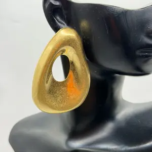 She’s So Fly Brushed Gold Earrings