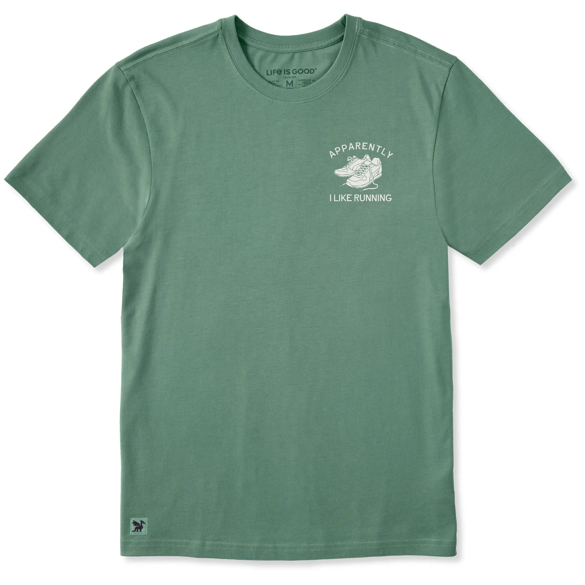 Men's Apparently I Like Running Shoes Short Sleeve Crusher Tee