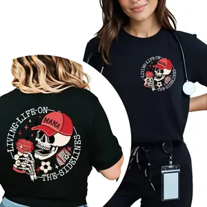 Living Life On The Sidelines Shirt, Soccer Mama Shirt, Soccer Mom Sweatshirt, Season Player Hoodie, Skeleton, Unisex Sweater Pullover Tee