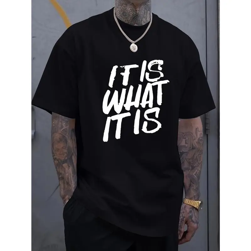 Men's Soft Lightweight T-Shirt, Breathable Solid Color Crew Neck, Relaxed Fit Short Sleeve Top for Summer, Tshirt, Menswear, Round Neck, Casual, Relaxed Short Sleeves, Loose-Fitting, Simple, Holds Shape & Color, Plain, Shortsleeve, Soft Fabric, Machine Wa