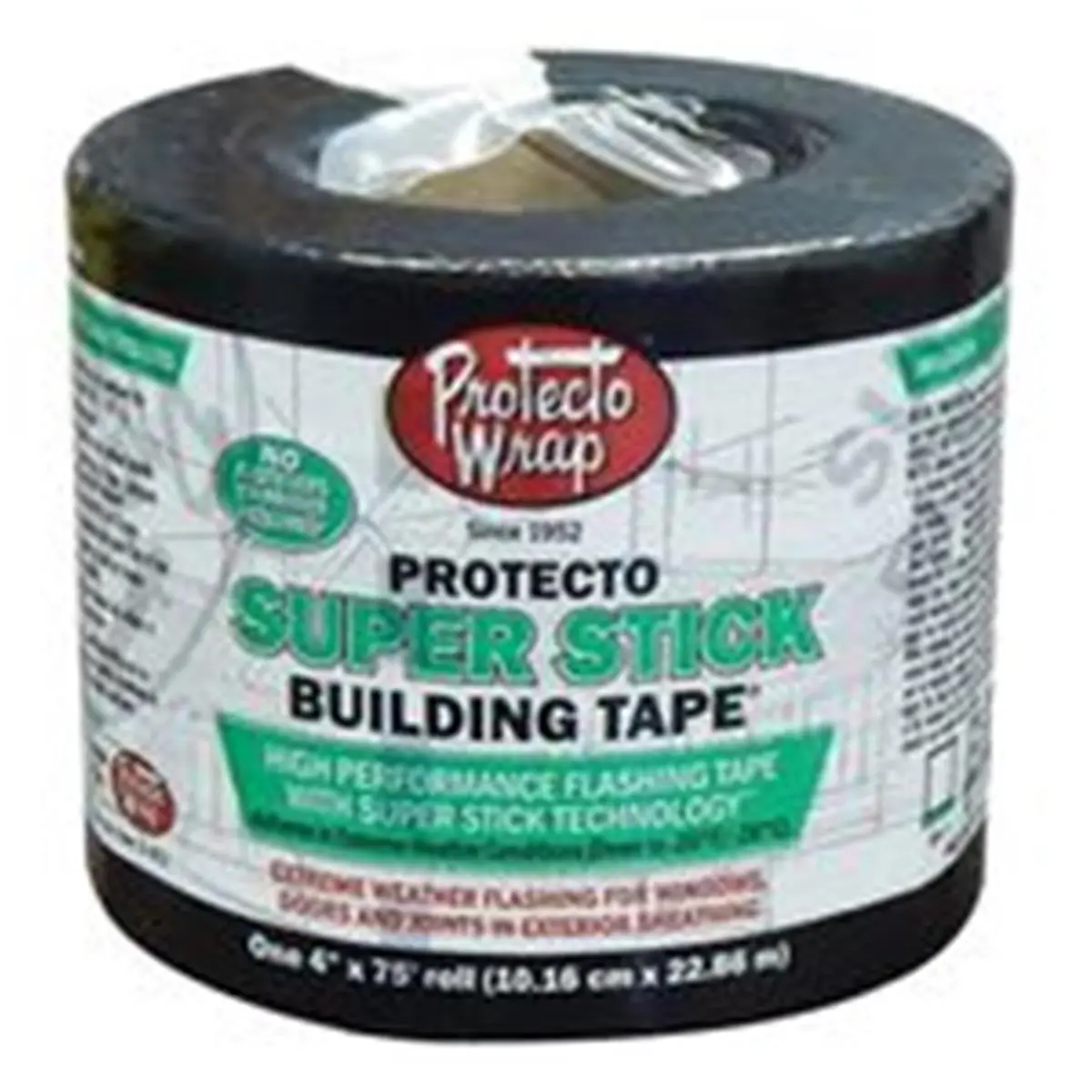 212 MAIN Protecto Wrap 4x75ft Roll Super Stick Building Tape, Waterproof Adhesive, Durable Double-Sided, High-Tack, PVC/Aluminum, Sealing Joints for Sailing Water Sports