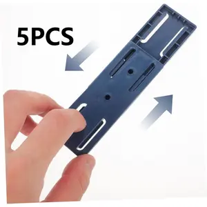 5pcs Socket Fixer Wall Mount Power Strip Holder Adhesive Strips for Cord Organization