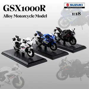 1:18 Motorcycle Model with Base, Collectible Room Decoration Toy, Perfect Gift for Men and Women, Birthday and Valentine's Day Present