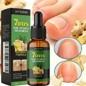 Jaysuing 7 Days Nail Fungal Treatment Serum - Soften Thick Nails Whiten Discolored Nails Ginger Nail Treatment for Toe & Fingernail Support Therapeutic Health