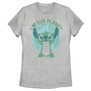 Women's Lilo & Stitch I Heart Our Planet T-Shirt