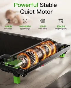 [a weight capacity of up to 330 lbs] Walking Pad with Incline, Under Desk Treadmill for Home, 2.5HP Portable Treadmills with Remote Control, 4 in 1 Incline Treadmill with LED Display