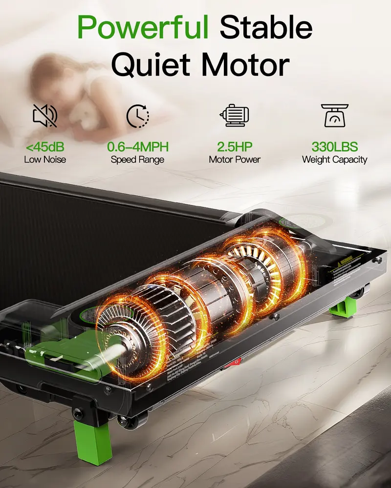 [a weight capacity of up to 330 lbs] Walking Pad with Incline, Under Desk Treadmill for Home, 2.5HP Portable Treadmills with Remote Control, 4 in 1 Incline Treadmill with LED Display