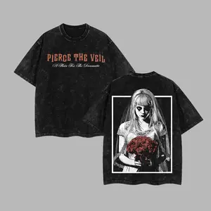 [$$$MANLIFE] Pierce The Veil Band A Flair For The Dramatic Bride Two Sides Washed Hoodie T-Shirt, I Can't Hear You World Tour 2025 Shirt, Classic 90s Grunge Vibes, Alternative Streetwear Essential for Rock Lovers