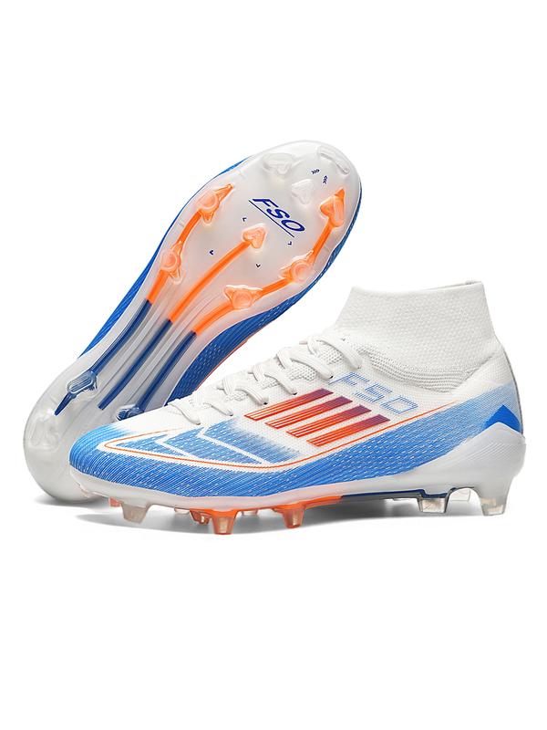 Durable Men's Football Shoes Fg/ag Long Nails Anti-Slip Strong Grip Ankle Protection Rubber Sole All Seasons Sporty Style Soccer Shoes Football Cleats