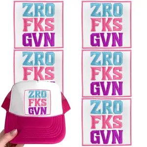 CY 5PCS Iron on Patches Tucker Hats Funny Phrase Embroidered Appliques DIY Accessories for Clothing Bags Jackets Jeans Backpacks