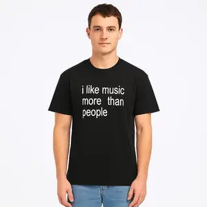 Funny Quote Unisex Tee, I like Music more than People, Music Lover Shirt, Graphic Tee, Sarcastic Gift, Introvert Apparel, Humor Top
