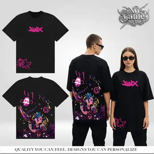 Jinx League of Legends Shirt, Arcane Anime Graphic Tee, Vintage Bootleg Inspired Gaming Apparel, Heavyweight Oversized Washed T-shirt, Hoodie, Sweatshirt