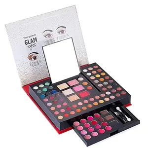 All-In-One Holiday Makeup Gift Set A sophisticated beauty companion A must-have starter makeup gift set for women! Includes colorful, highly pigmented eye shadow, concealer, blush, eyeliner and lip gloss. Eyeliner Powder Lip Gloss Makeup Cosmetic