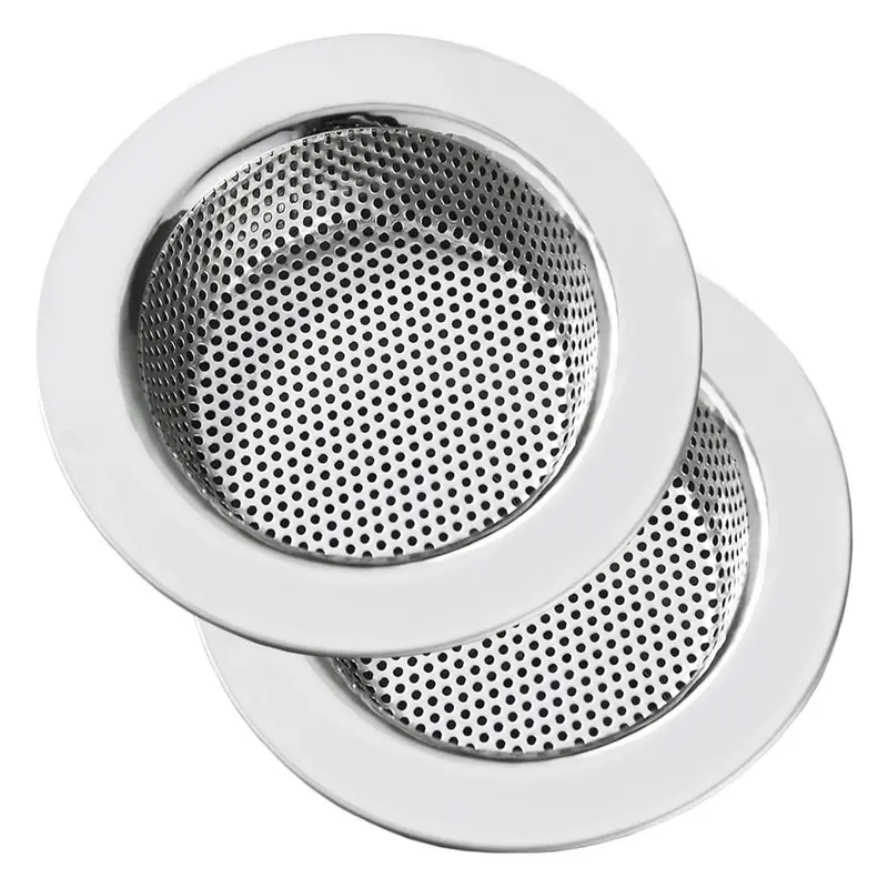 Stainless Steel Kitchen Sink Strainer, Round Sink Drain Cover and Strainer Basket, Home Kitchen Fixture Accessories
