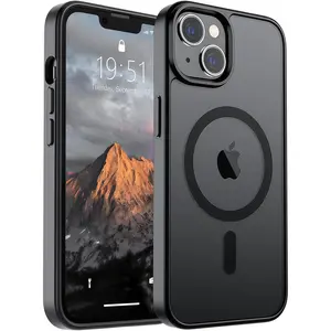 Magnetic for iPhone 17/16/15/14/13/12/11 series Case  (Compatible with MagSafe)(10 FT Military Grade Drop Protection) Slim Translucent Matte Shockproof Phone Cover
