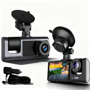 Dual Dash Cam Front and Rear - 1080P Car Security Camera with Night Vision & WDR | G-Sensor Auto Lock & Loop Recording for Vehicle Safety