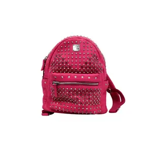 Pre-owned MCM leather Backpacks Studded Stark Backpack (27616)